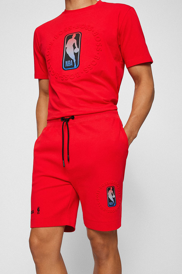 ΒΕΡΜΟΥΔΑ NBA SHORTS BOSS - 645 ΚΟΚΚΙΝΟ